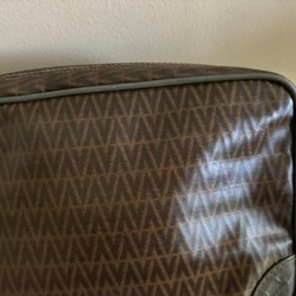 Mario Valentino‎ Clutch Bag Brown PVC - Picture 12 of 16